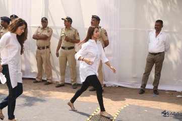 Celebs Condolence To Sridevi At Mumbai